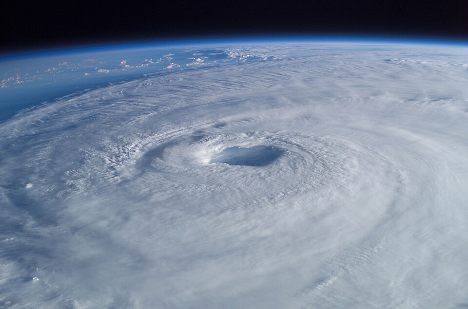 Hurricane seen from the International Space Station