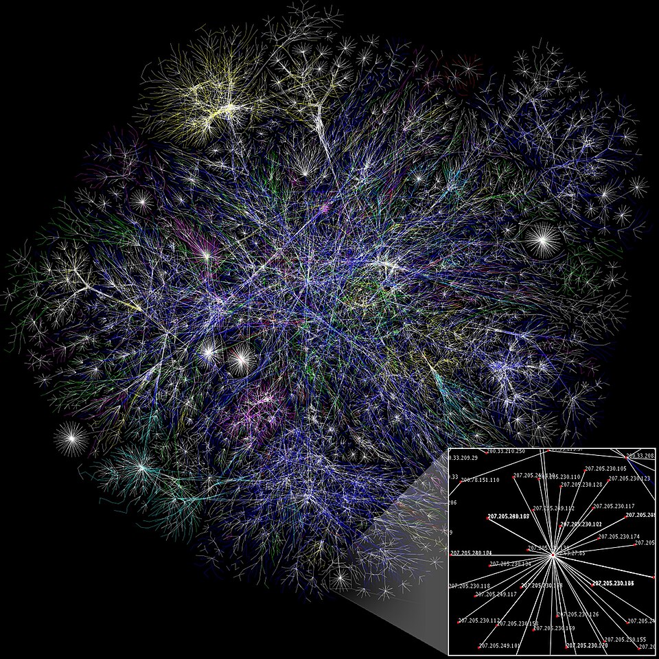 Network visualization: thousands of glowing connected nodes on black